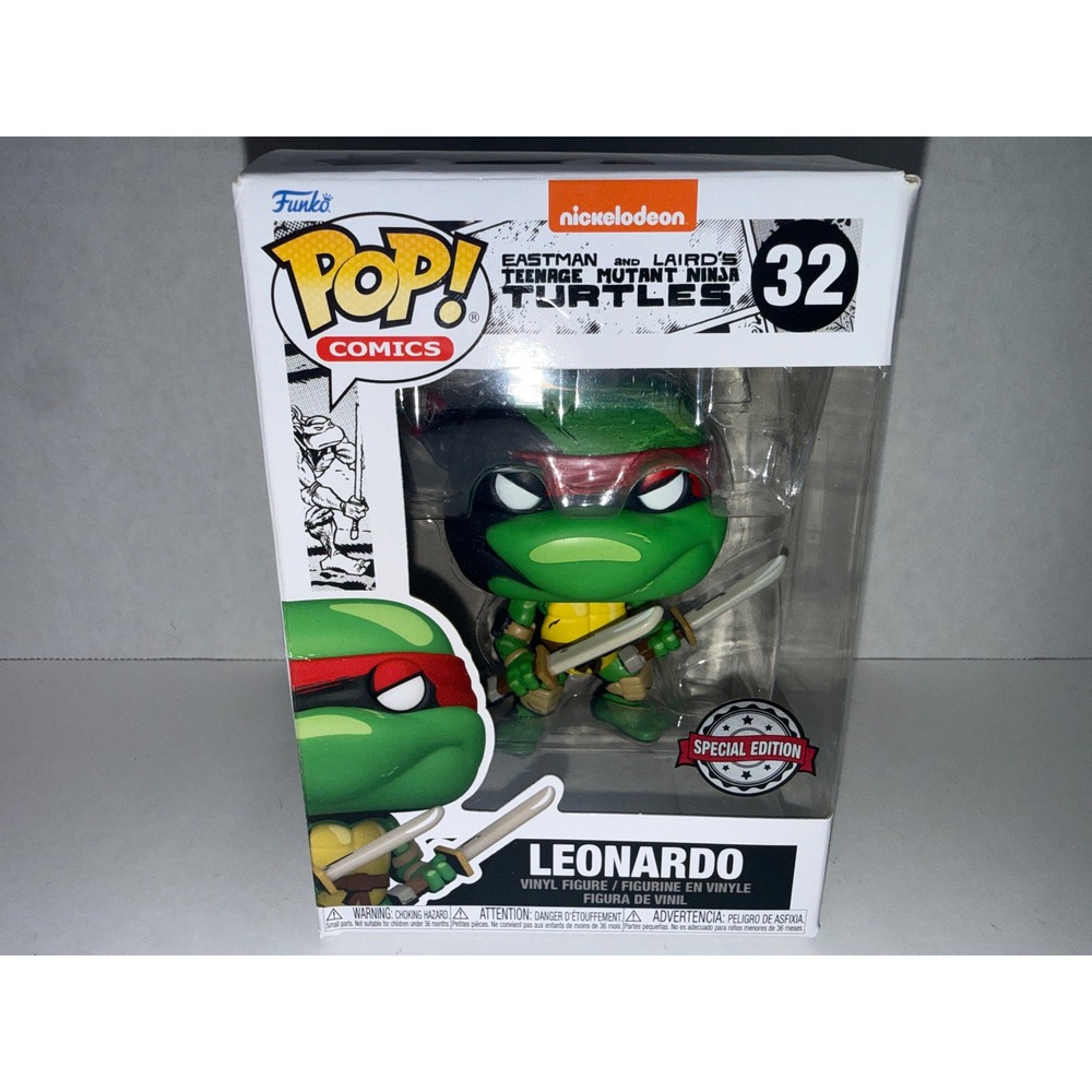 Funko Pop Comics 32 TMNT Leonardo Eastman and Laird Special Edition Red Mask